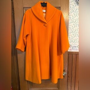 Bold Orange Swing Coat